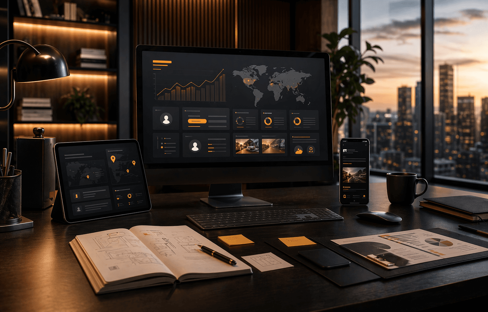 Banner premium de estrategia digital da Binah IT