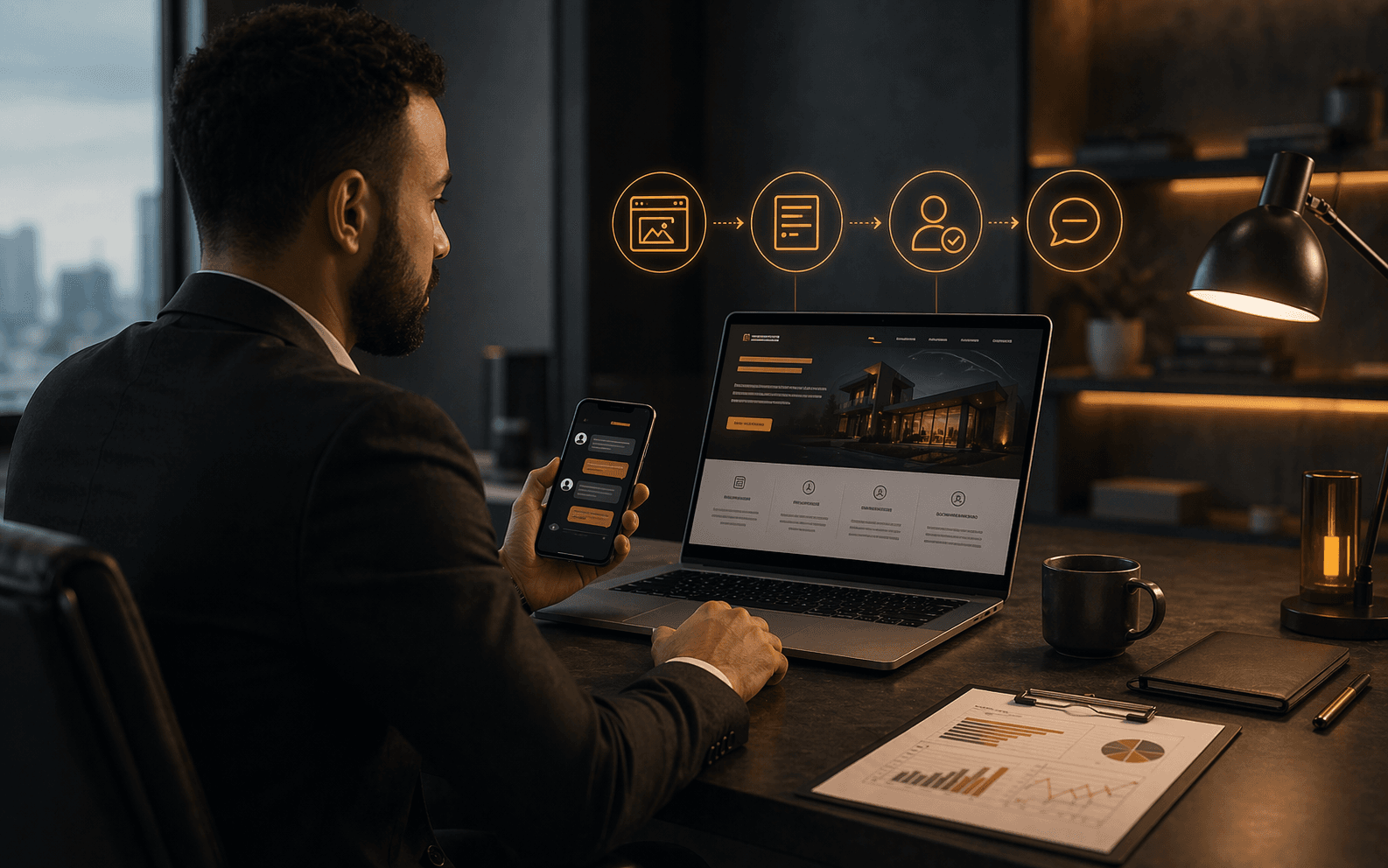 Imagem do servico Landing pages e captacao