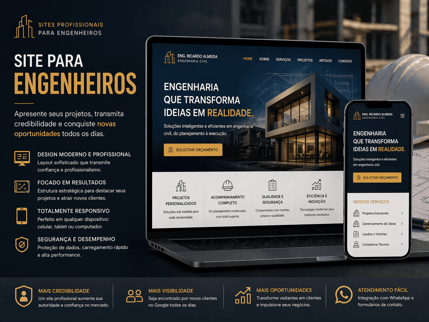 Exemplo visual para Engenharia