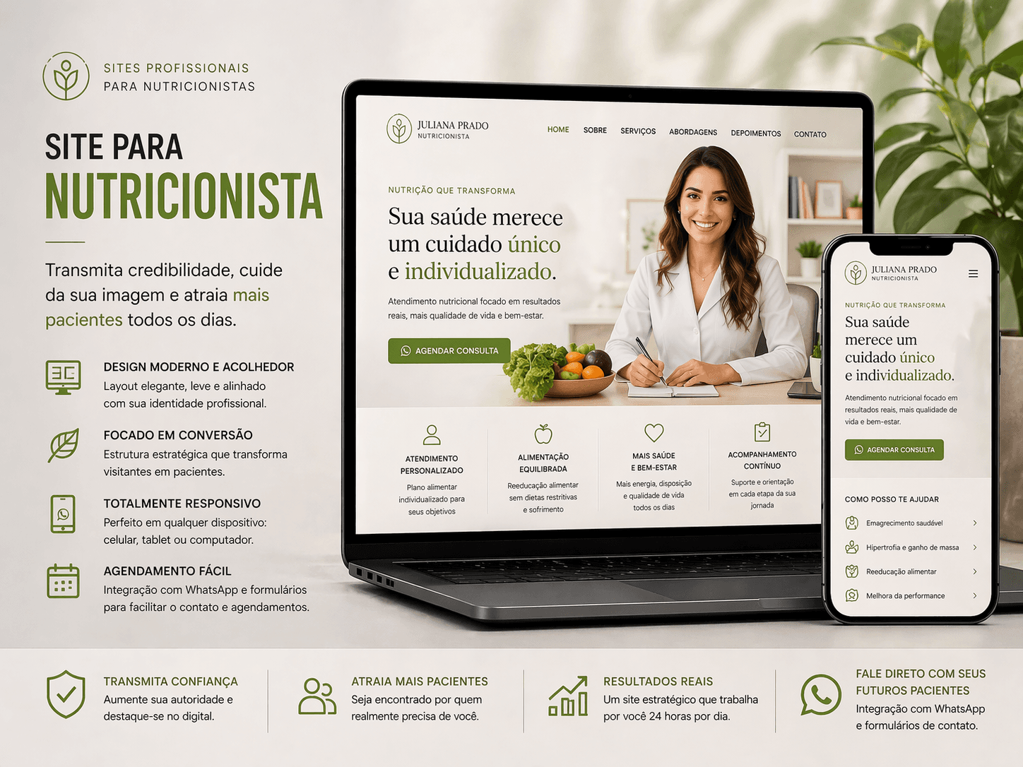 Exemplo visual para Nutricionistas